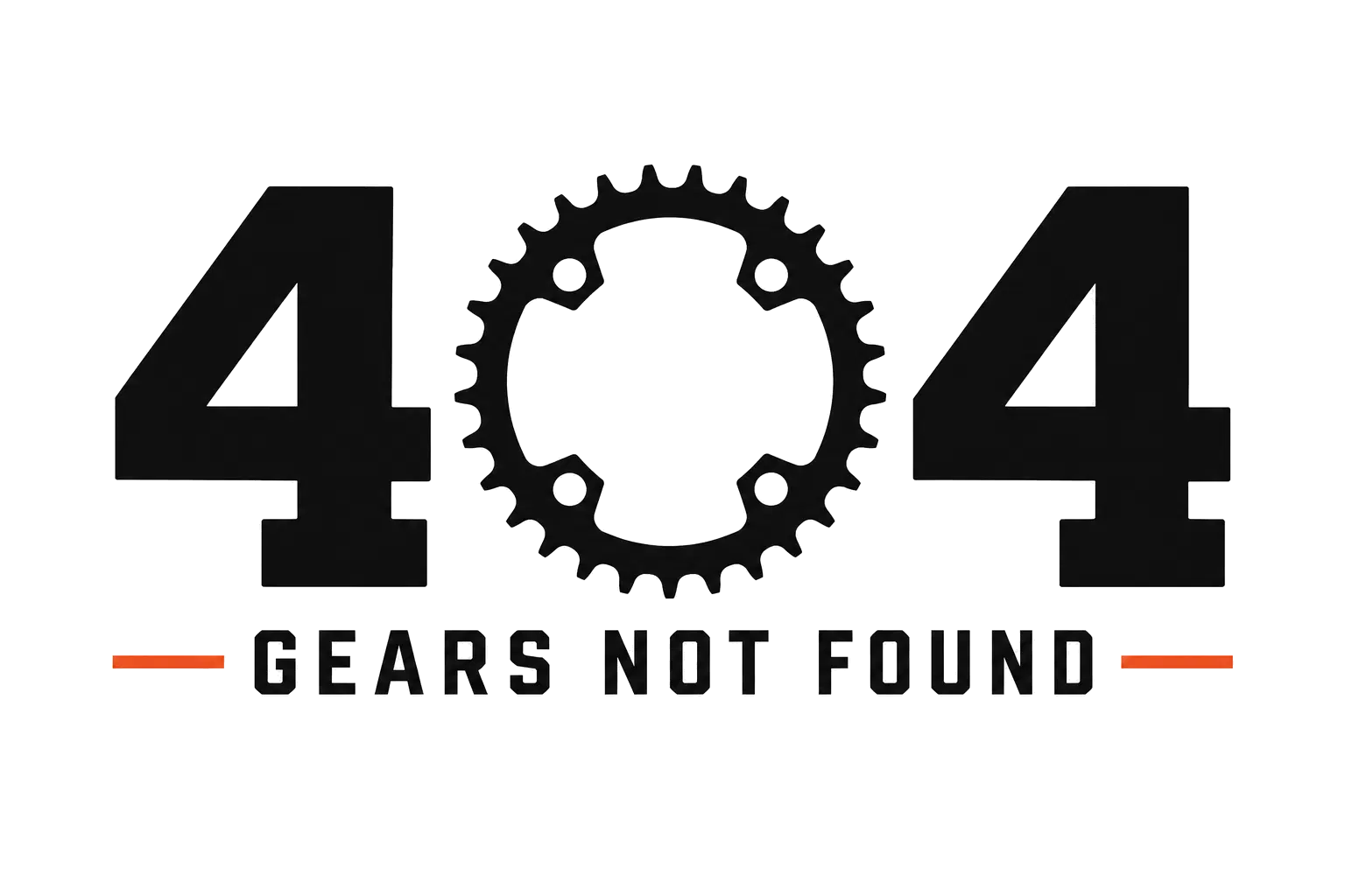 404: Gears Not Found logo